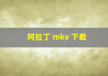 阿拉丁 mkv 下载